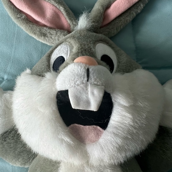Warner Bros. Looney Toons 1998 Baby Bugs Bunny Tickle Me Giggling Talking Plush - Picture 9 of 10